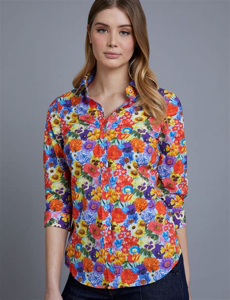 bright floral tops for women.